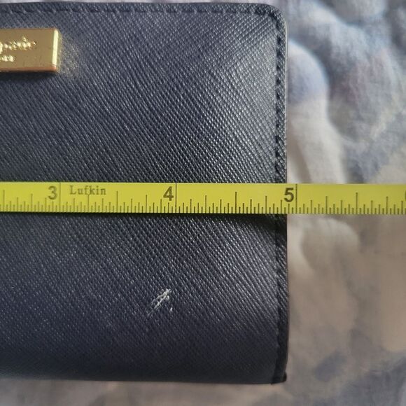 Kate Spade Leather Wallet, navy blue - Picture 7 of 9